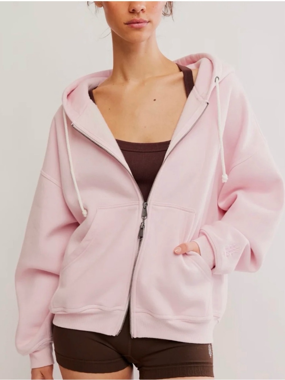 FP movement new with tags Final Call Zip Up in pink size small